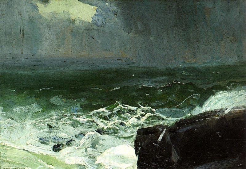 George Wesley Bellows Nahender Regen Norge oil painting art